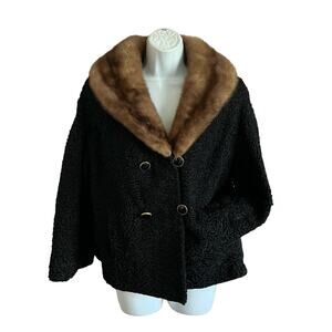 Vintage Kaufmann’s Mink Collar Jacket Coat